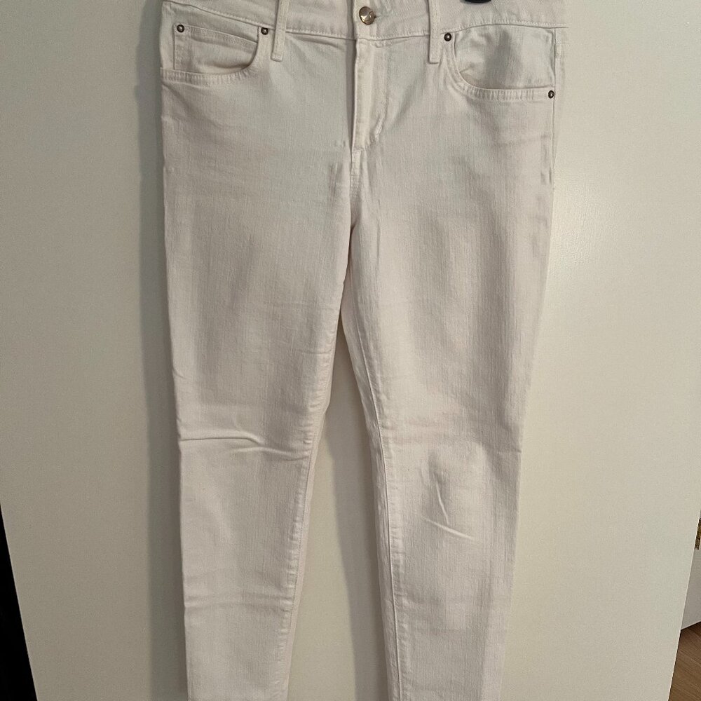 Joe's Jeans, The ICON Crop, High Rise Skinny Crop, White, 28